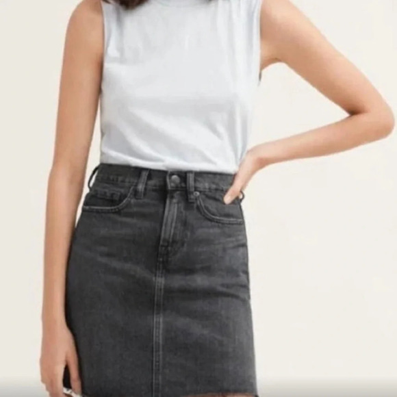 Everlane Jean Skirt Size 26 Waist - Picture 7 of 7
